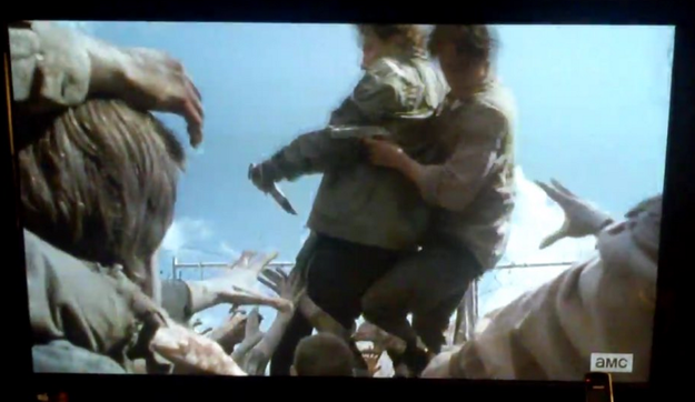 First off, Nicholas CLEARLY falls ON TOP OF Glenn.